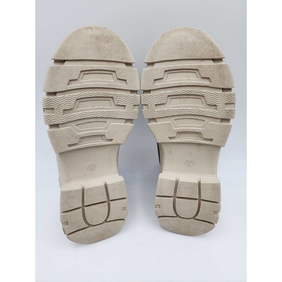 Beau Today Suede Leather Round Toe Lace-Free High Top Retro Flat Size 8 - Picture 7 of 12